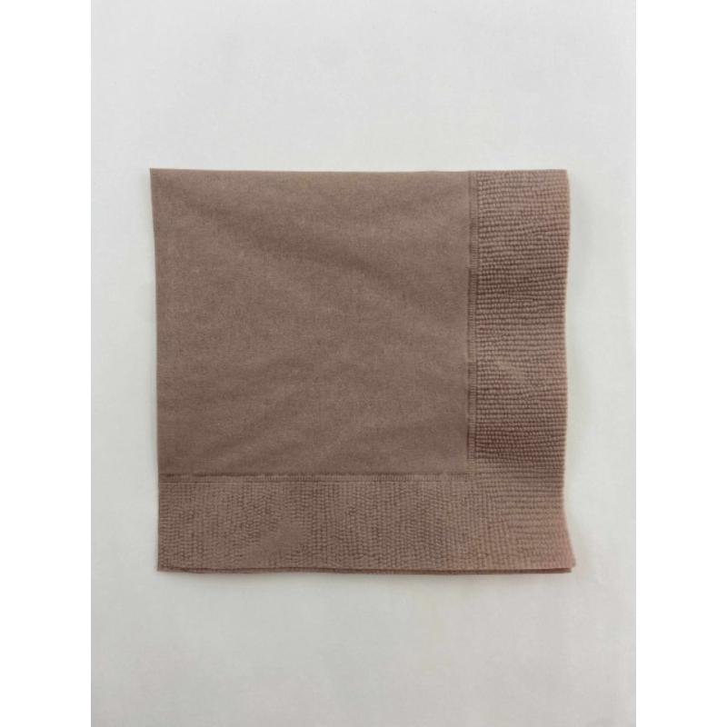 店舗資材 2P4ツ折り約250mm角カラーナプキン(クレーグレー) SC-24 オリエンタル紙業