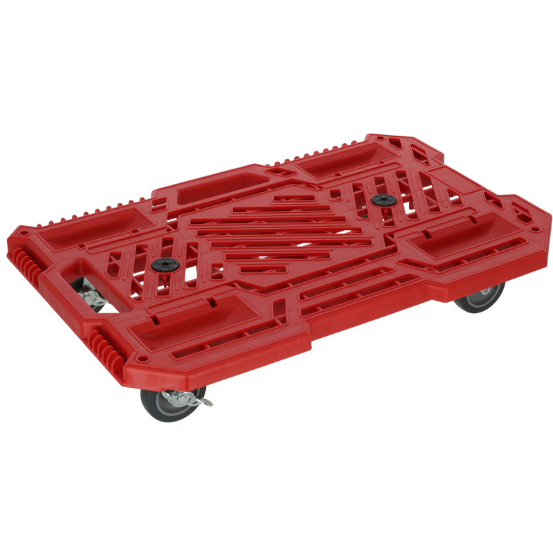 バックヤード備品 TKG リンクライナー 平台車 カージナルレッド 高儀