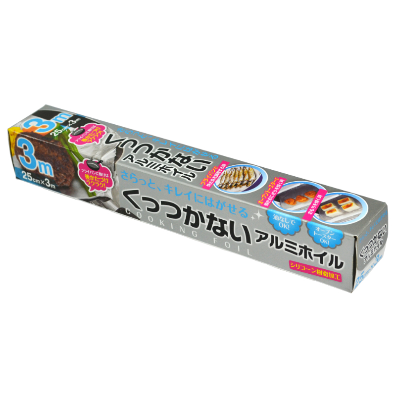 食品消耗資材 くっつかないアルミホイル25cm×3m 大和物産