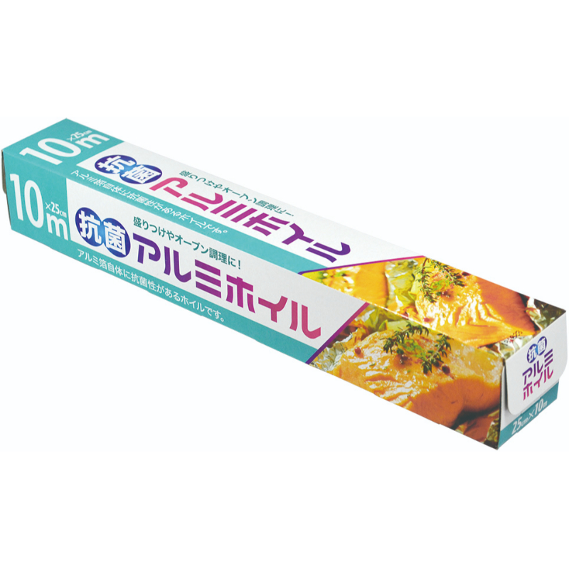 食品消耗資材 抗菌アルミホイル25cm×10m 大和物産