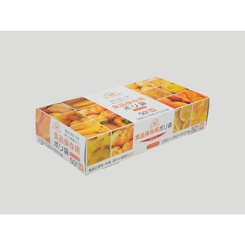 食品消耗資材 スマートキッチン 保存袋 M 半透明 50枚 0.01mm 日本サニパック