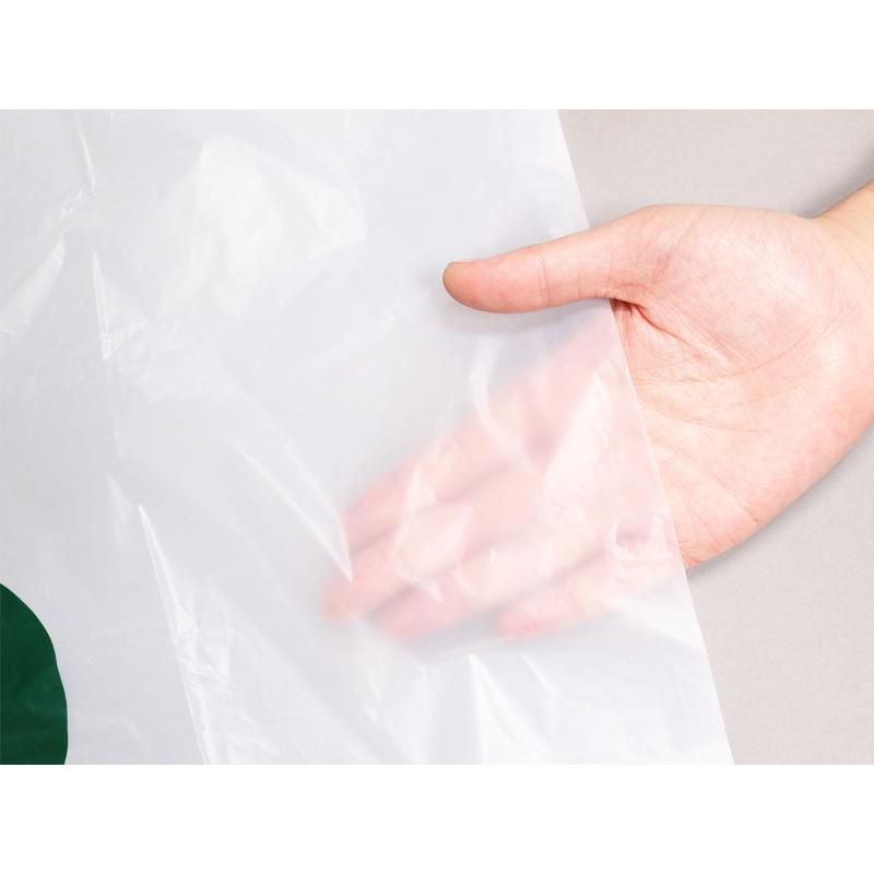 HDゴミ袋 nocoo(ノクー) 容量表記入り 白半透明ごみ収集袋 20L 10枚 0.018mm 日本サニパック