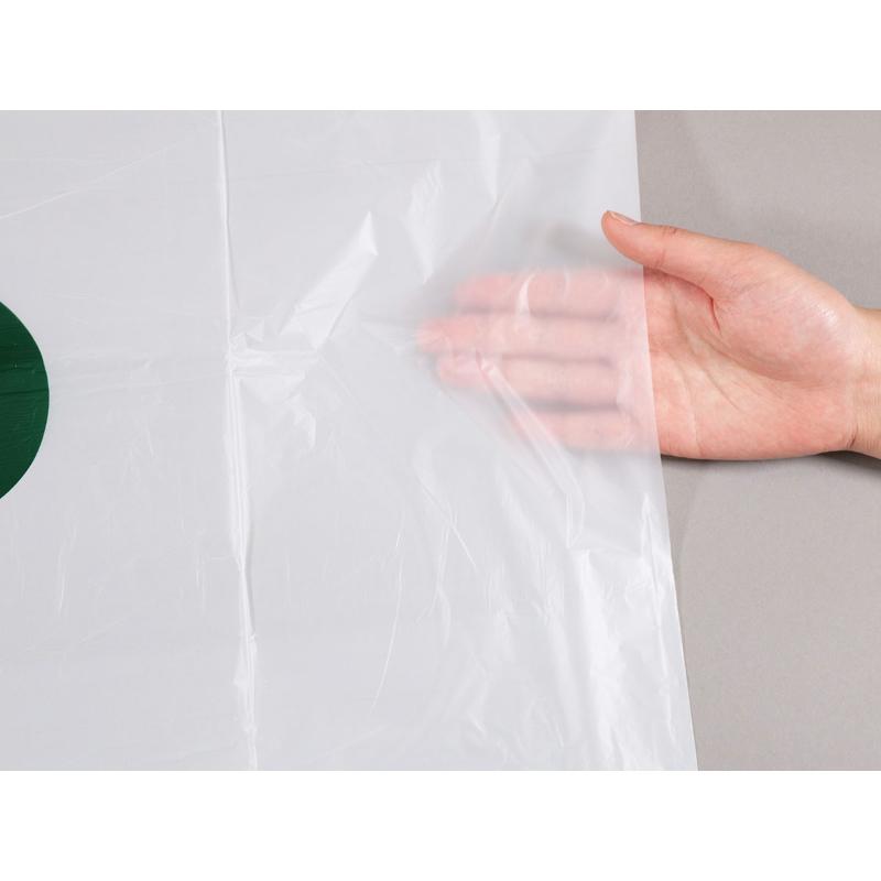 HDゴミ袋 nocoo(ノクー) 容量表記入り 白半透明ごみ収集袋 省資源 30L 10枚 0.015mm 日本サニパック