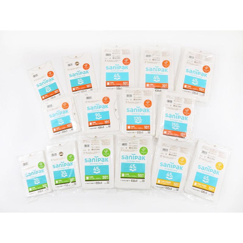 HDゴミ袋 サニパックポリ袋 nocoo in(ノクーイン) 45L 50枚 0.015mm 日本サニパック