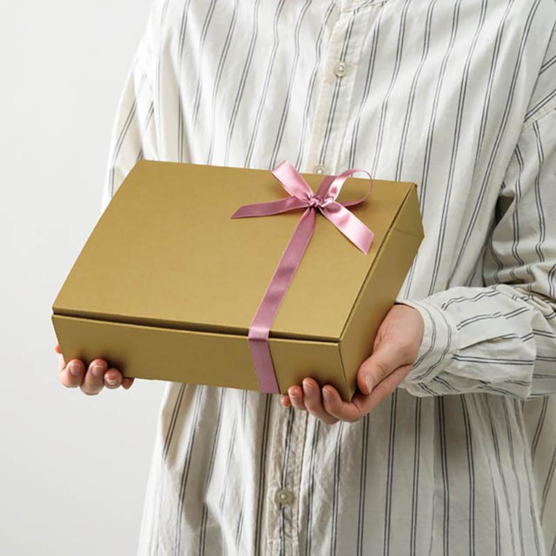 ギフト箱 MTG-GB2 無地ワンタッチギフトBOX-2/メタリックゴールド(20枚) ヘッズ