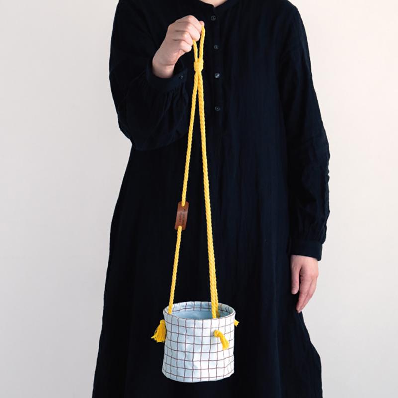 HNG-POM2 ハンギングポットカバーM-2/チェック(4個) ヘッズ