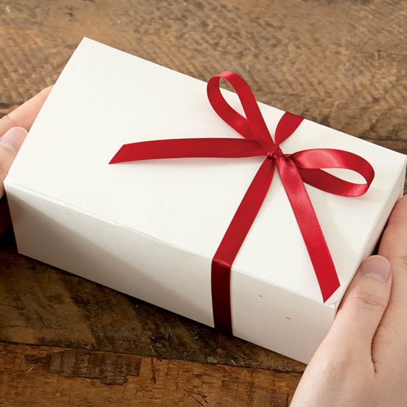 ギフト資材 DS1001R 両面サテンリボンRED10mm(1巻)  ヘッズ