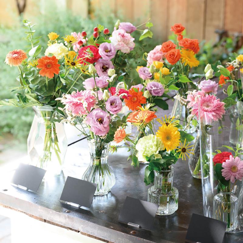 花器 GLS-FB5 スタンディングガラスフラワーベース-5(12個) ヘッズ