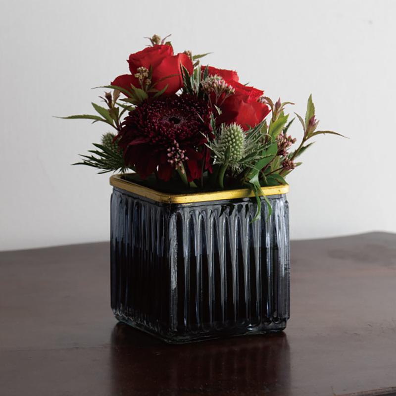 花器 GLS-FPO7 スタンディングガラスフラワーポット-7(4個) ヘッズ