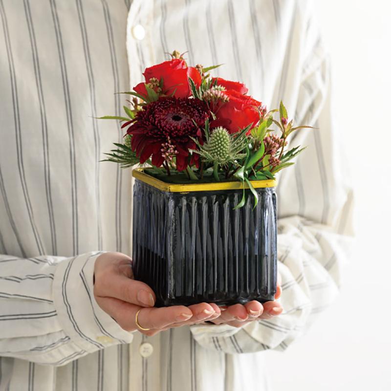 花器 GLS-FPO7 スタンディングガラスフラワーポット-7(4個) ヘッズ