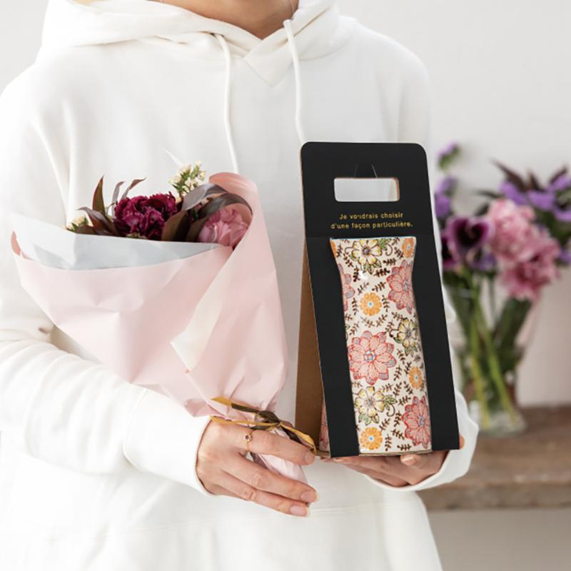 花器 HNP-FB3 ハンドメイドプリントフラワーベース-3(2個) ヘッズ