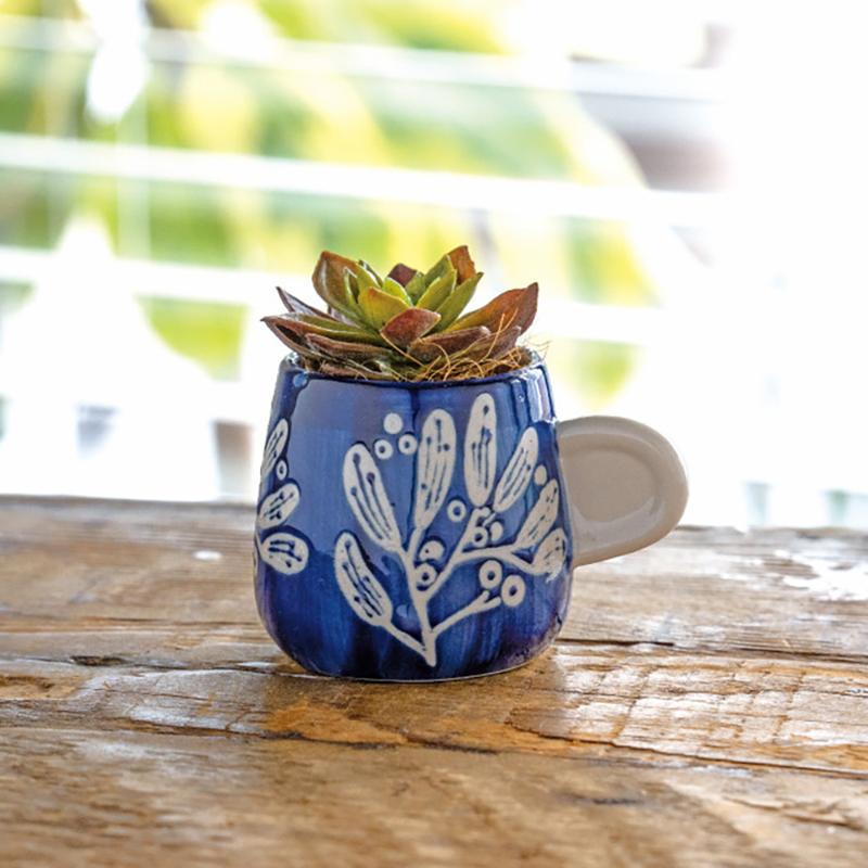 花器 HNP-FPO28 ハンドメイドプリントフラワーポット-28(4個) ヘッズ