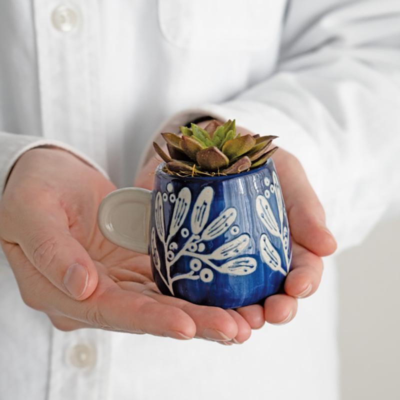 花器 HNP-FPO28 ハンドメイドプリントフラワーポット-28(4個) ヘッズ