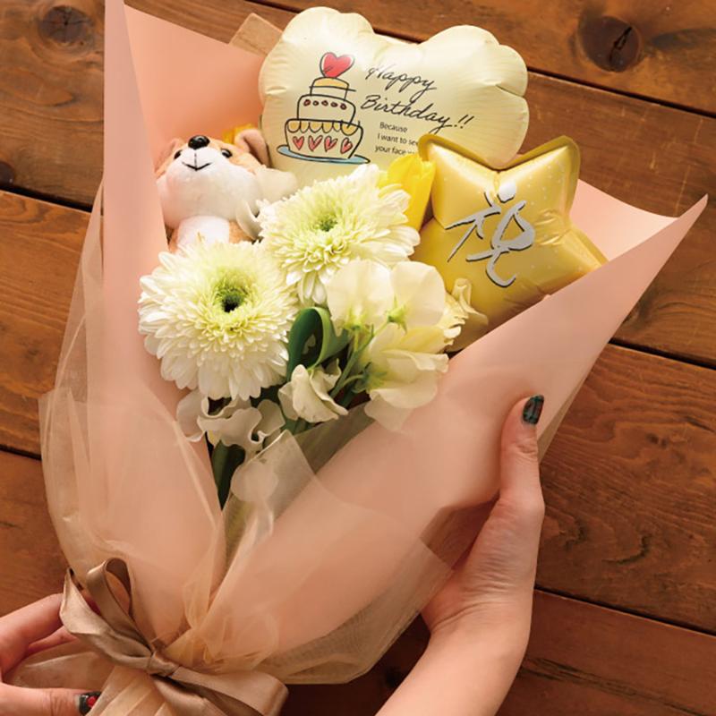 贈答用飾り BLN-FPM3 バルーンフラワーピックM-3/祝(10本) ヘッズ