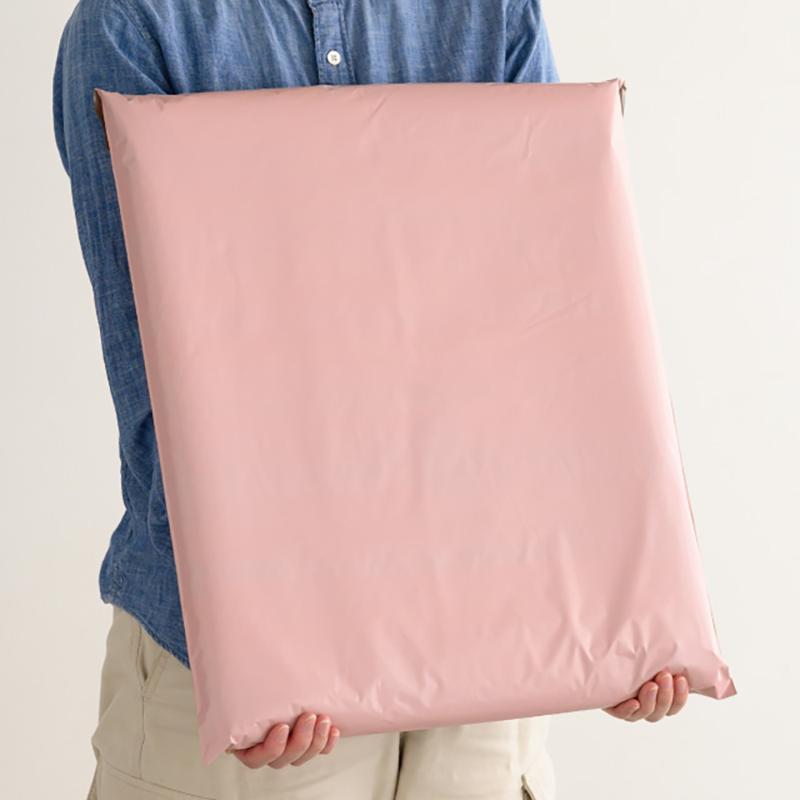 宅配袋 MGP-TB1 無地リサイクル宅配バッグ-1/グレイッシュピンク(50枚) ヘッズ