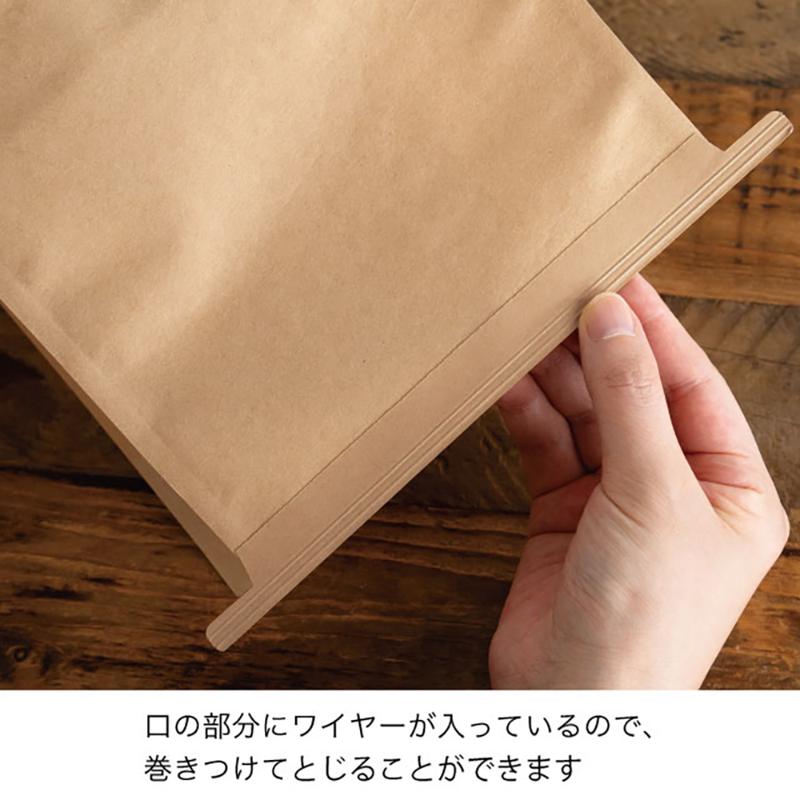 ラッピング用品 MKR-2WP 無地クラフト窓付角底袋-2/ワイヤー付(30枚) ヘッズ