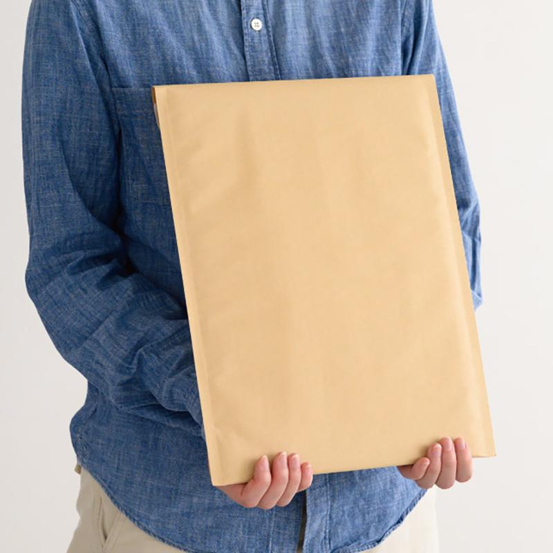 発送資材 MKR-TBP1 無地緩衝材付宅配ペーパーバッグ-1/クラフト(10枚) ヘッズ