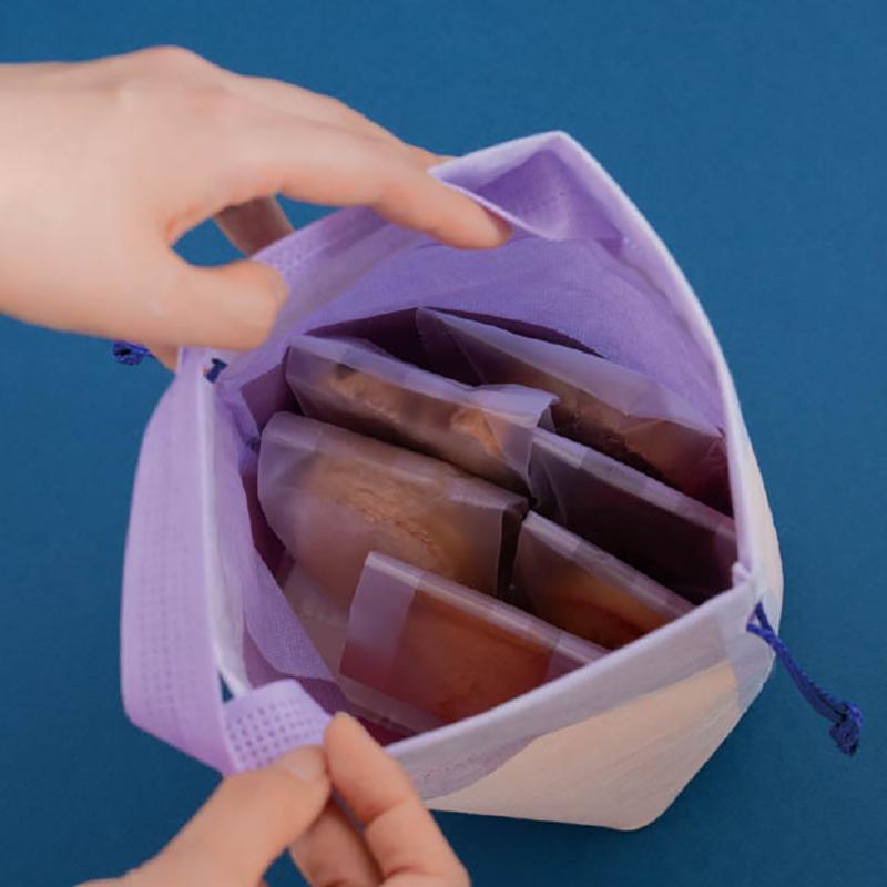 ラッピング用品 WFK-BM1 和風不織布巾着バッグM-1(20枚) ヘッズ