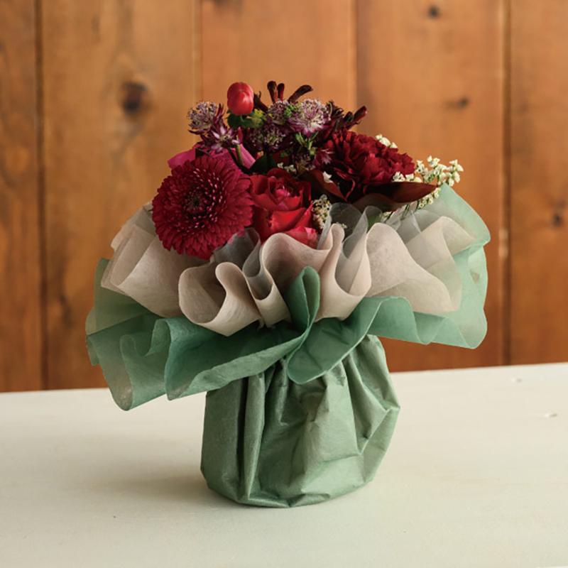 ラッピング資材 FSD-WM5 フロットンスタンディングブーケラッピングM-5/グリーン(10枚) ヘッズ