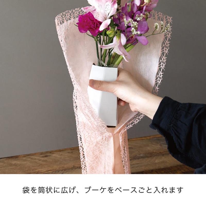 ラッピング資材 LSD-WM1 レーススタンディングブーケラッピングM-1/アイボリー(10枚) ヘッズ