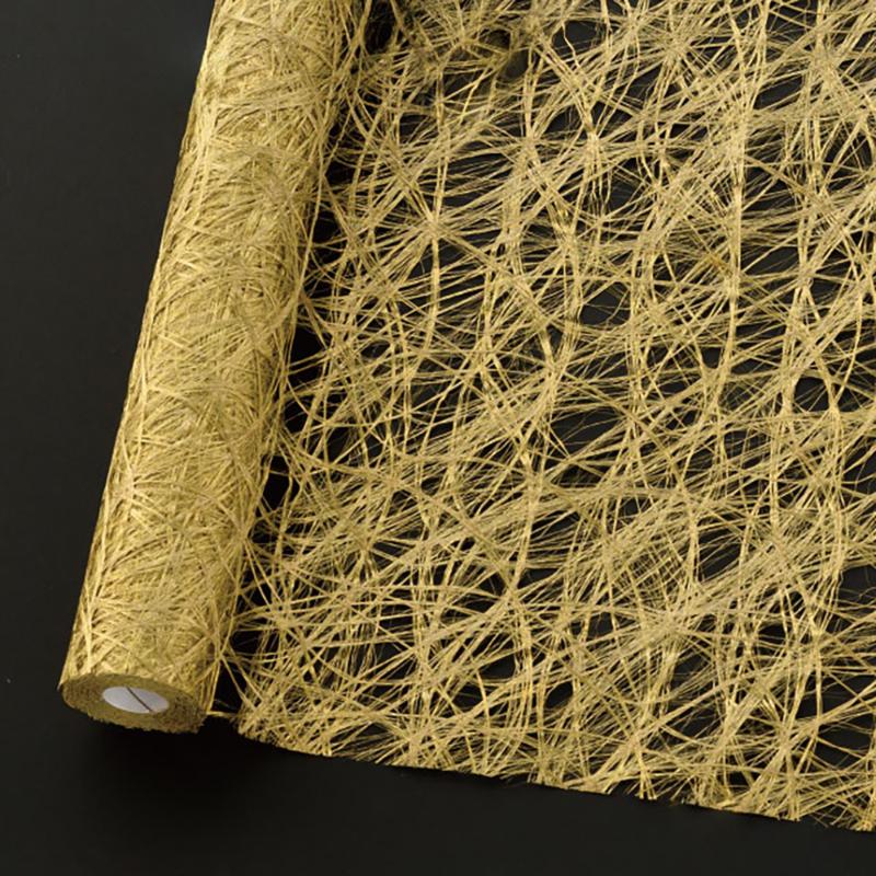 ギフト資材 LBF-RO1 ラブリエファブリックロール-1/ゴールド ヘッズ