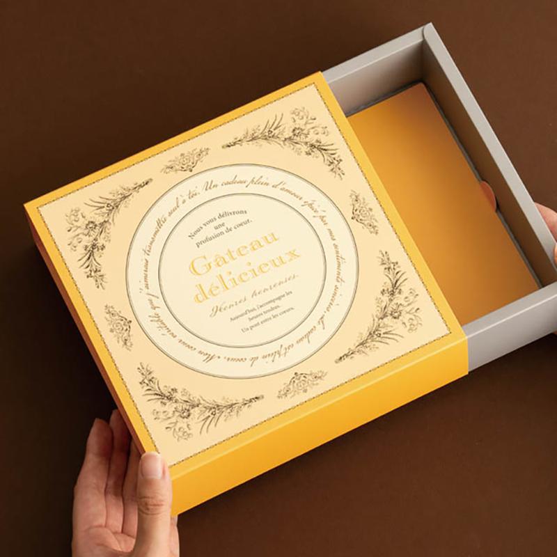 ギフト箱 EFL-SB1 エレガントフィーユスリーブボックス/オレンジ(10枚) ヘッズ