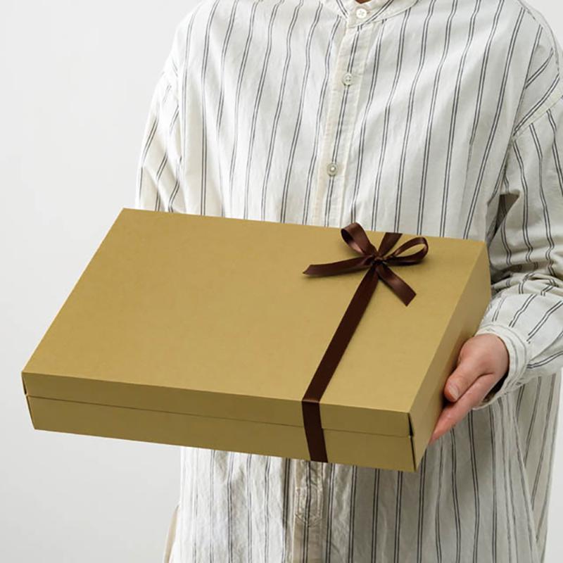 ギフト箱 MTG-GL 無地メタリックゴールドギフトBOX-L(10枚) ヘッズ