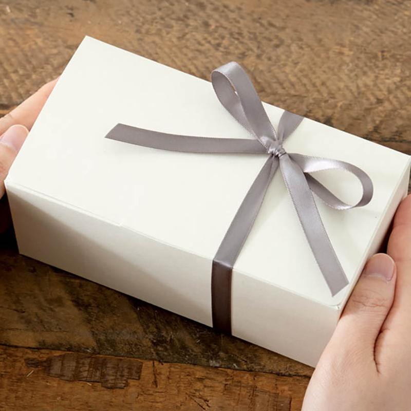 ギフト資材 DS1014R 両面サテンリボンGRAY10mm(1巻)  ヘッズ