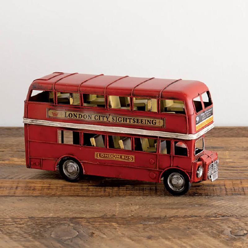 ディスプレイ雑貨 BRZ-INT5 インテリアブリキロンドンバス-5 ヘッズ