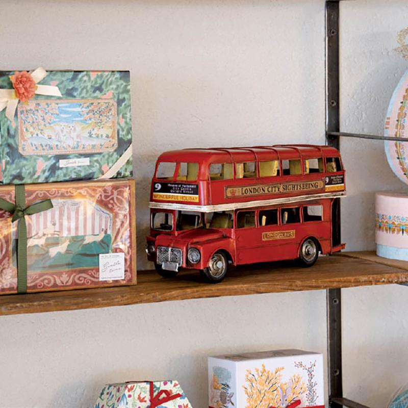 ディスプレイ雑貨 BRZ-INT5 インテリアブリキロンドンバス-5 ヘッズ