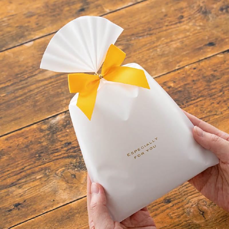 ギフト資材 YE-YT1 サテンリボンワイヤータイイエロー-1(50個) ヘッズ