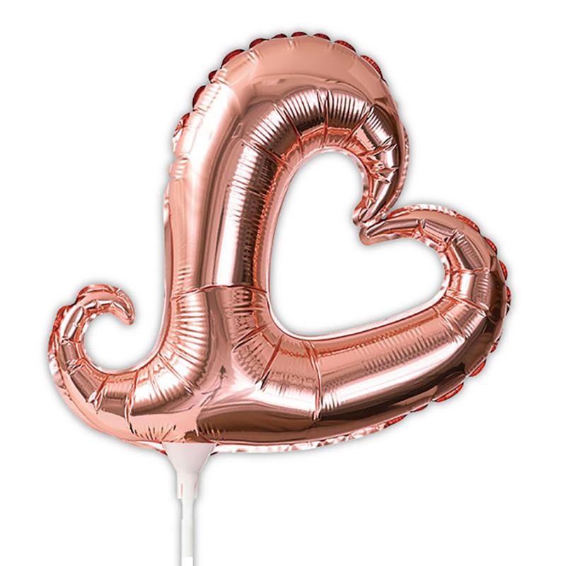 贈答用飾り BLN-FPLL2 バルーンフラワーピックLL-2/ハートピンク(10本) ヘッズ