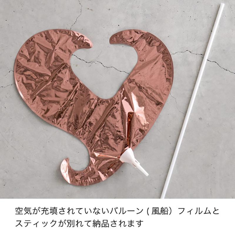 贈答用飾り BLN-FPLL2 バルーンフラワーピックLL-2/ハートピンク(10本) ヘッズ