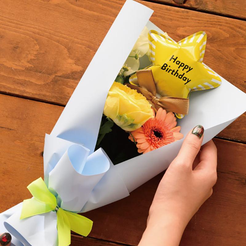贈答用飾り BLN-FPS5 バルーンフラワーピックS-5/BIRTHDAY(10本) ヘッズ
