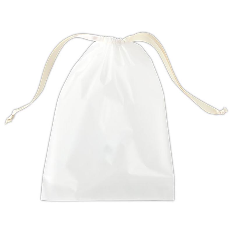 ラッピング用品 MFT-KBM 無地フロスト巾着バッグ-M(20枚) ヘッズ