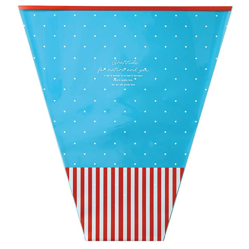 ラッピング用品 DOS-OP4 ドットストライプOPPギフトバッグ-4(50枚) ヘッズ