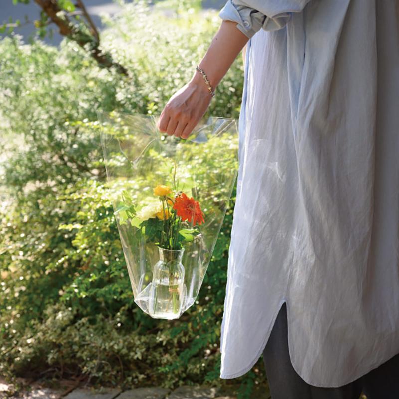 ラッピング用品 NM-OSTM NEW無地クリアスタンドバッグ-TM(50枚) ヘッズ