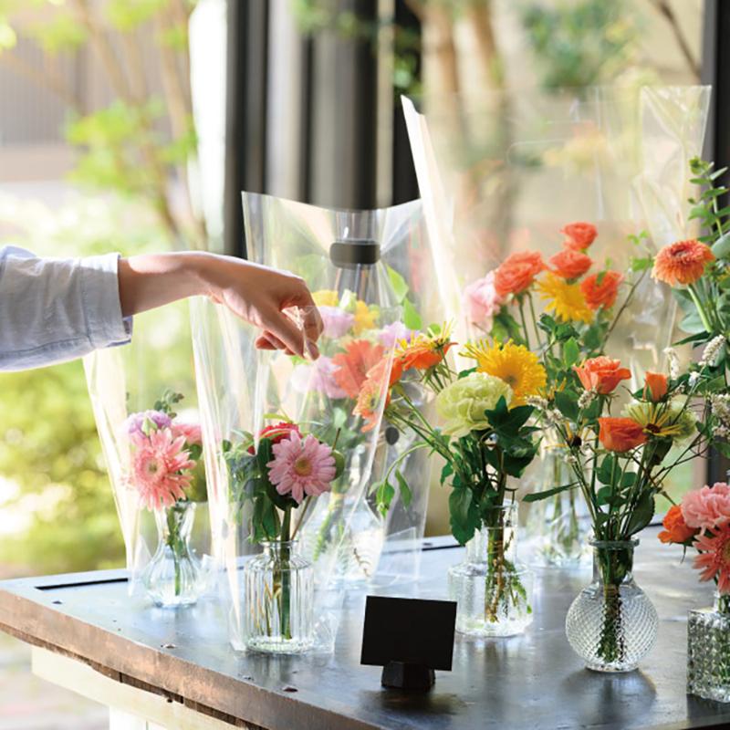 ラッピング用品 NM-OSTM NEW無地クリアスタンドバッグ-TM(50枚) ヘッズ