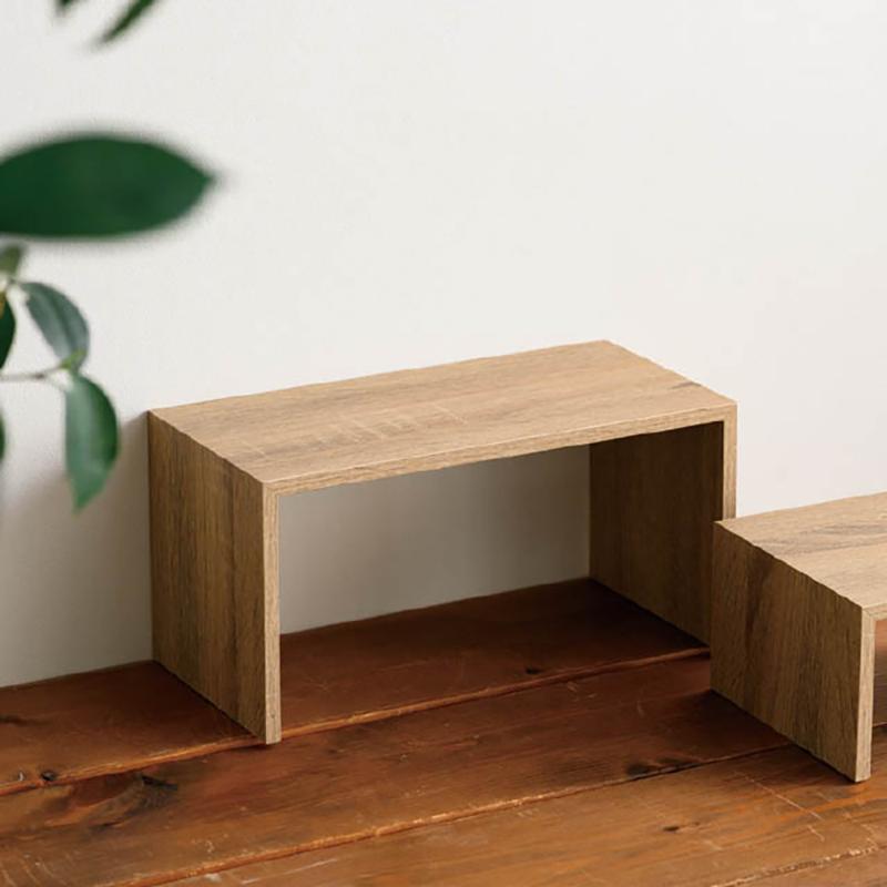 陳列備品 ZYU-KON1 コの字ラックM/ナチュラル-1(2個) ヘッズ