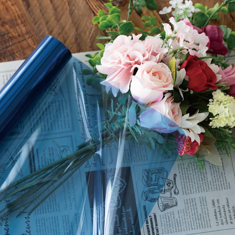 ギフト資材 CRC-RO3 クリアカラーOPPロール-3/ブルー ヘッズ