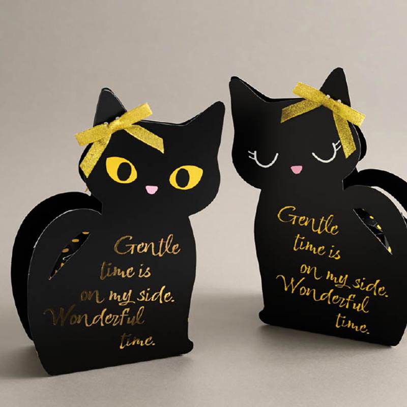 ギフト箱 BLC-DB1 ブラックキャットダイカットボックス-1(10枚) ヘッズ