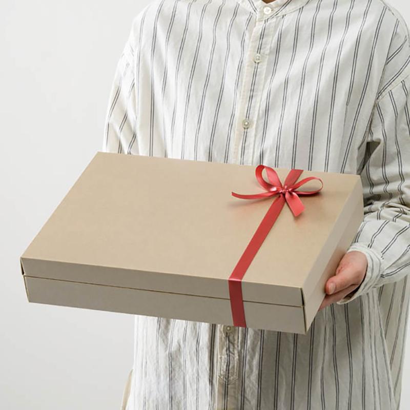 ギフト箱 MTB-GL 無地メタリックベージュギフトBOX-L(10枚) ヘッズ