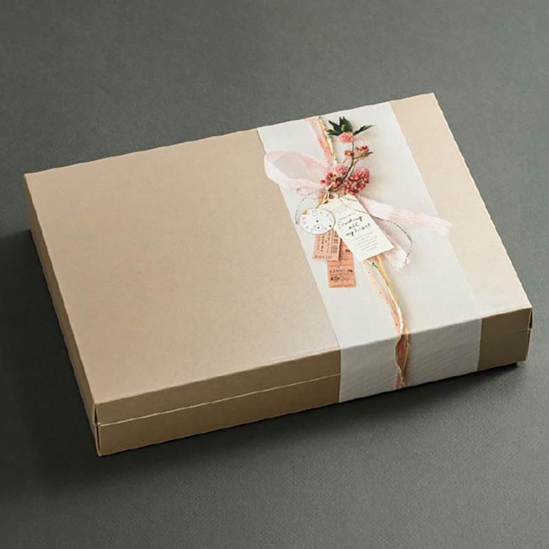 ギフト箱 MTB-GL 無地メタリックベージュギフトBOX-L(10枚) ヘッズ