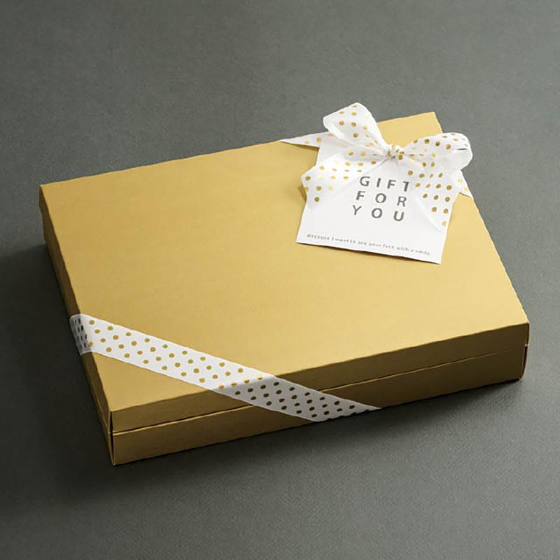 ギフト箱 MTG-GM 無地メタリックゴールドギフトBOX-M(10枚) ヘッズ