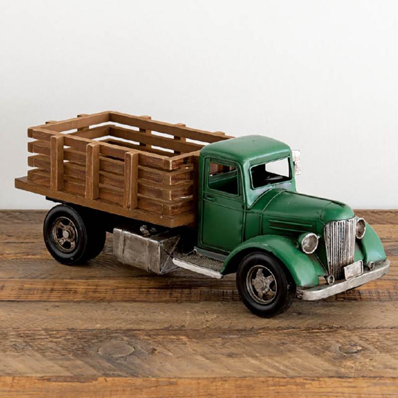 VANフリスビー、ディスプレイ品の為used大変貴重！ ディスプレイ雑貨 BRZ-INT6 インテリアブリキトラック-6 ヘッズ