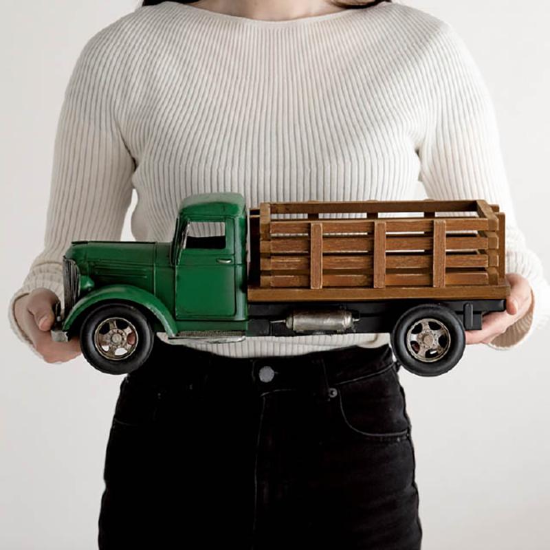 ディスプレイ雑貨 BRZ-INT6 インテリアブリキトラック-6 ヘッズ