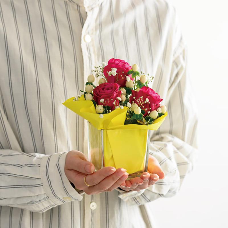 花器 GLS-FPO1 スタンディングガラスフラワーポット-1(6個) ヘッズ