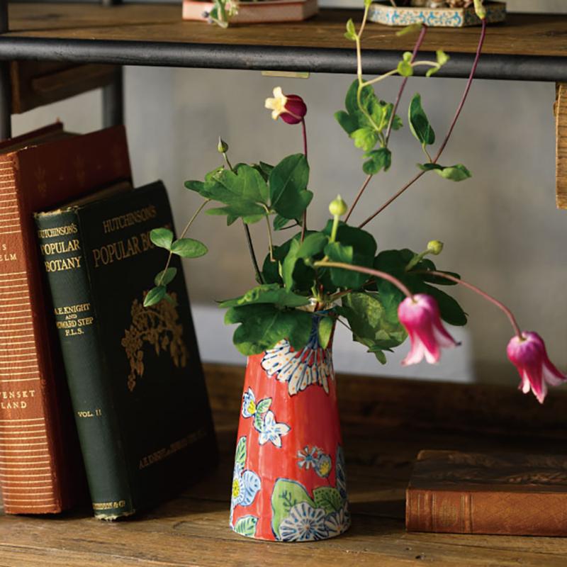 花器 HNP-FB33 ハンドメイドプリントフラワーベース-33(2個) ヘッズ