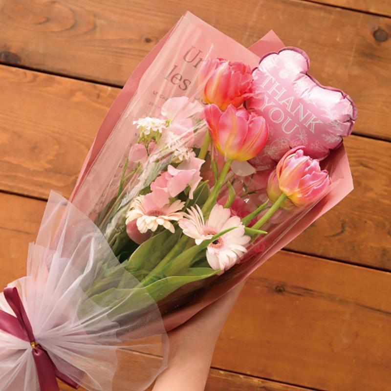 贈答用飾り BLN-FPM1 バルーンフラワーピックM-1/THANKYOU(10本) ヘッズ