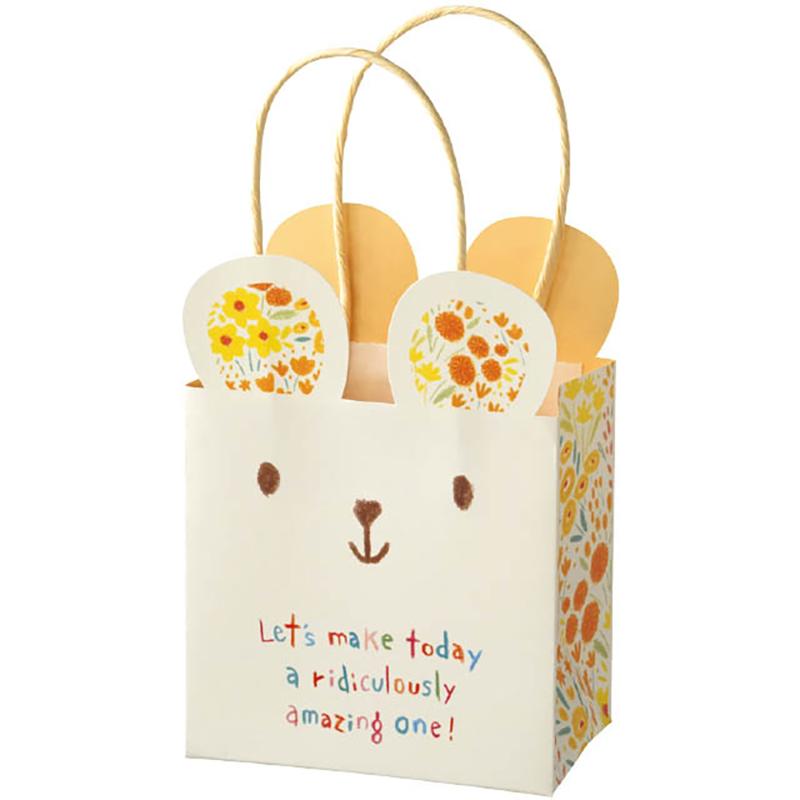 ラッピング用品 CYK-M1P クレヨンダイカットペーパーバッグ-1/クマ(20枚) ヘッズ